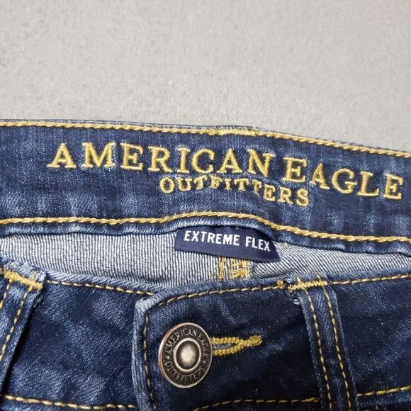AE SLIM STRAIGHT LEG EXTREME FLEX MENS JEANS SZ 28 American Eagle - Picture 4 of 13